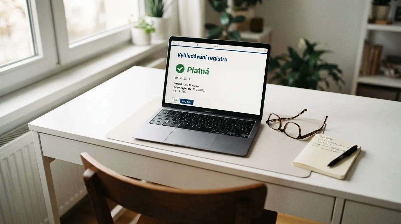 Úřední dokument s razítkem, pečetí Ministerstva financí a nápisem licence — český kontext