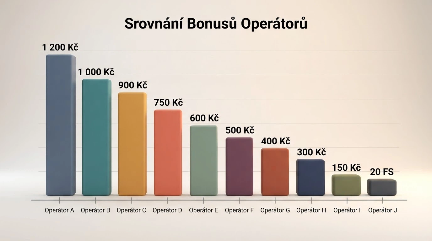Přehledná tabulka nebo vizuální srovnání nabídek operátorů s logy a čísly